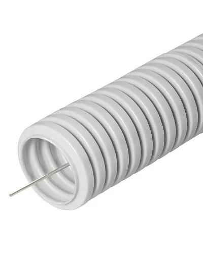FCPL-32-PVC-025-1-GY (11230c): Труба гофрированная гибкая, лёгкая с протяжкой в Рязани