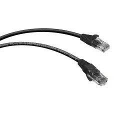 PC-UTP-RJ45-Cat.5e-1m-BK-LSZH (9537c), чёрный. Патч-корд медный. CABEUS