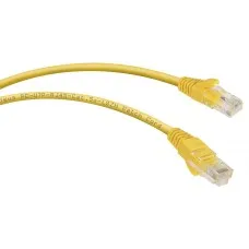 PC-UTP-RJ45-Cat.5e-1.5m-YL-LSZH (9498c), желтый. Патч-корд медный. CABEUS