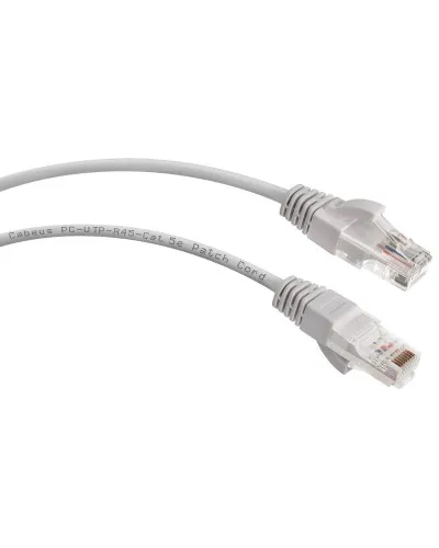 PC-UTP-RJ45-Cat.5e-2m (7213c), серый. Патч-корд медный. CABEUS в Рязани