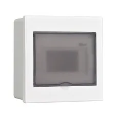 Корпус ЩРВ-П 6 модулей IP41 встраиваемый прозрачная дверь (31051DEK). Корпус пластиковый. DEKraft