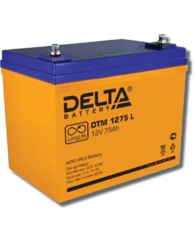 Delta DTM 1275 L. Аккумулятор герметичный свинцово-кислотный. Delta в Рязани