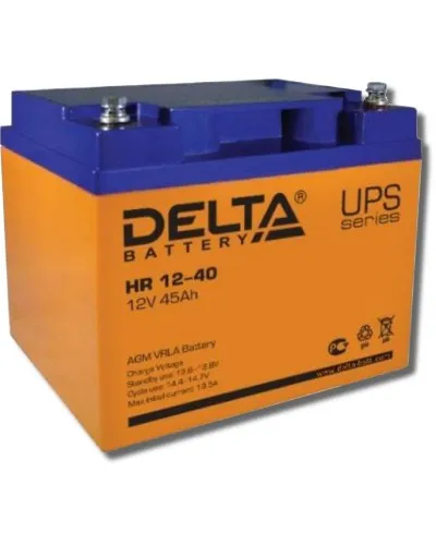 Delta HR 12-40. Аккумулятор герметичный свинцово-кислотный. Delta в Рязани
