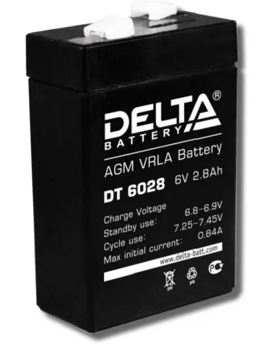 Delta DT 6028. Аккумулятор герметичный свинцово-кислотный. Delta в Рязани
