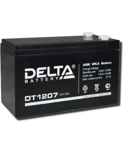 Delta DT 1207. Аккумулятор герметичный свинцово-кислотный. Delta в Рязани
