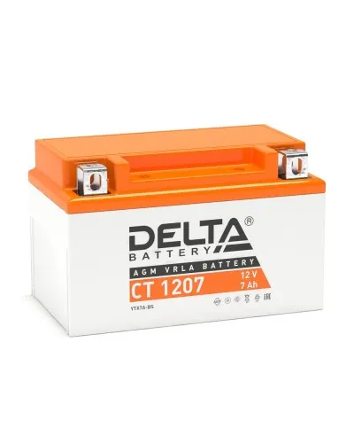 Delta CT 1207. Аккумулятор герметичный свинцово-кислотный стартерный. Delta в Рязани