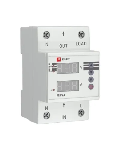 MRVA 25A PROxima (MRVA-25A). Реле напряжения и тока с дисплеем. EKF в Рязани
