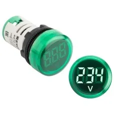 ED16-22VD (ed16-22vd-g). Индикатор значения напряжения зеленый. EKF