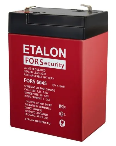 ETALON FORS 6045. Аккумулятор герметичный свинцово-кислотный. ETALON в Рязани