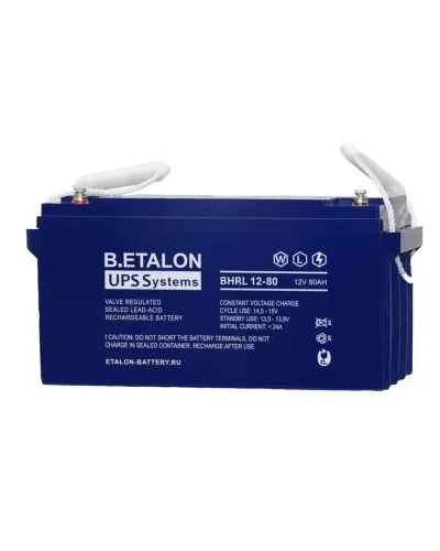 B.ETALON BHRL 12-80. Аккумулятор герметичный свинцово-кислотный. ETALON в Рязани