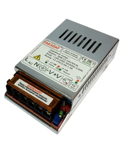 36W/12-24V/95AL. Импульсный блок питания. FARADAY в Рязани