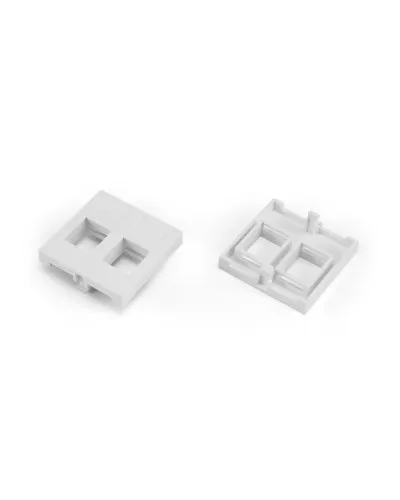 SIP2-2N-M45-45. Вставка 45x45 (аналог Mosaic) для 2х модулей формата Keystone Jack. Hyperline в Рязани