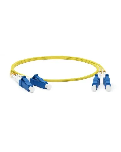 FC-D2-9-LC/UR-LC/UR-H-5M-LSZH-YL. Патч-корд волоконно-оптический одномодовый. Hyperline в Рязани