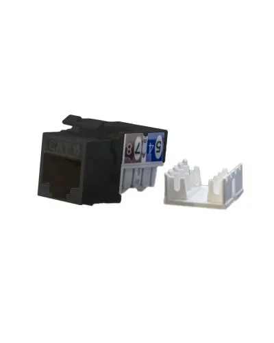 KJ9-8P8C-C6-90-BK. Вставка Keystone Jack RJ-45. Hyperline в Рязани