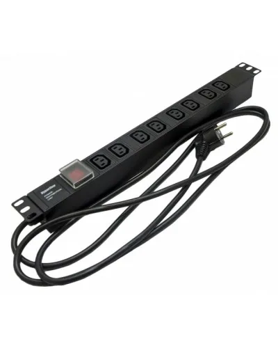 SHE19-8IEC-S-2.5EU. Блок розеток 19. Hyperline в Рязани