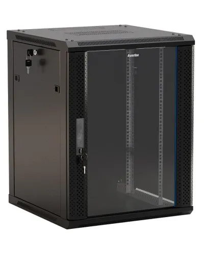 TWB-FC-1566-GP-RAL9004. Шкаф телекоммуникационный 19 настенный 15U. Hyperline в Рязани