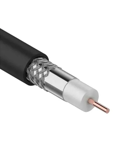 GENERICA RG11 CCS 75Ом FPE PVC черный (CC1-R1F1-119-300-G). Кабель коаксиальный омедненный. IEK в Рязани