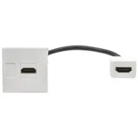 Розетка HDMI M/M PRIMER РКМ-20-10-П белый IEK (PR-KK40D-RH-0-2-K01). Розетка HDMI. IEK