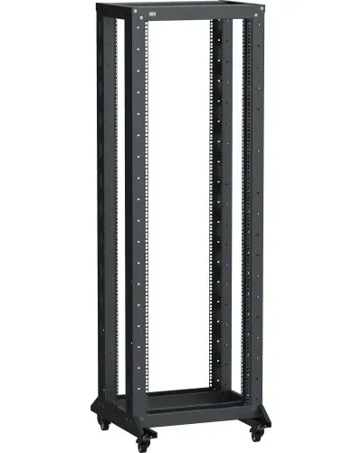 LF05-37U66-2RM. Стойка 2-рамная на рол. 37U 600х600мм черная. ITK в Рязани