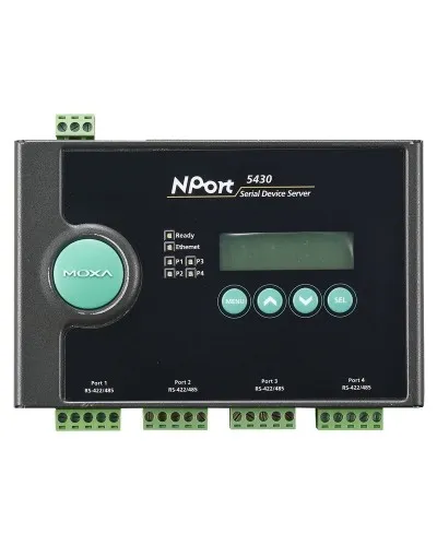 NPort 5430. 4-портовый асинхронный сервер. MOXA в Рязани