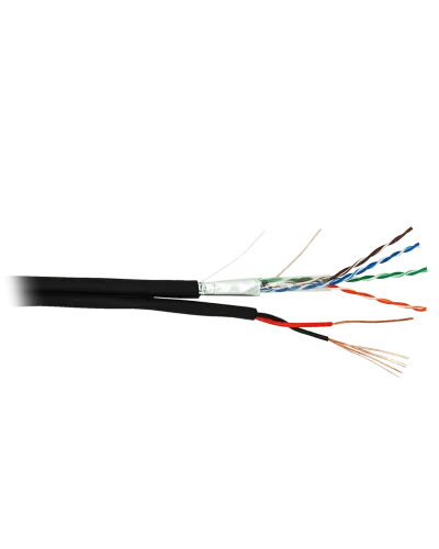 F/UTP 4pair, Cat5e, Out, PVC+PWR (EC-UF004-5E-PC050-PE-BK). Кабель «витая пара» (LAN) для структурированных систем связи. NETLAN в Рязани