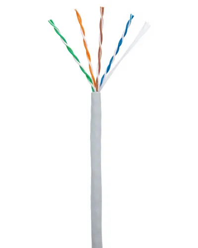U/UTP 4pair, Cat5e, In, PVC (EC-UU004-5E-PVC-GY-1). Кабель «витая пара» (LAN) для структурированных систем связи. NETLAN в Рязани