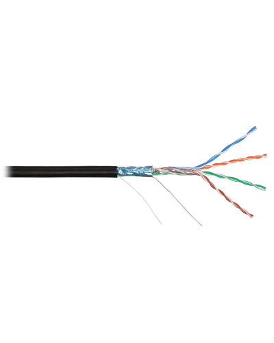 F/UTP 4pair, Cat5e, Solid, In/Out, нг(А)-HF (NMC 4200C-BK). Кабель «витая пара» (LAN) для структурированных систем связи. NIKOMAX в Рязани