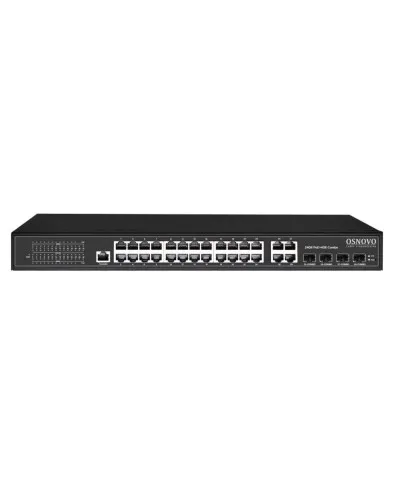 SW-8244/L(400W). Коммутатор 24-портовый  Gigabit Ethernet с PoE. OSNOVO в Рязани