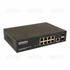 SW-80802/L(150W). Коммутатор Gigabit Ethernet на 8 портов. OSNOVO
