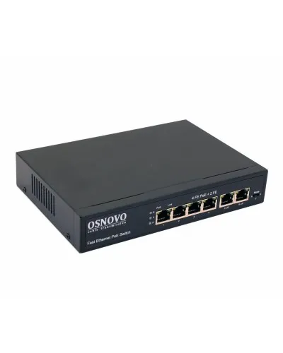 SW-20600(80W). Коммутатор 6-портовый  Fast Ethernet с PoE. OSNOVO в Рязани