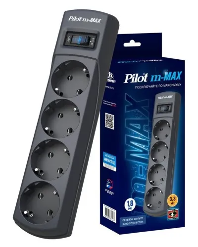 Pilot m-MAX 1.8м. Сетевой фильтр. Pilot в Рязани