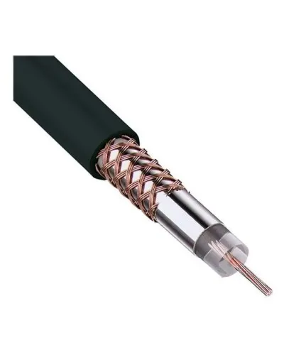 RG-58 A/U, 50 Ом, Cu/Al/Cu, 64%, 100 м, черный (01-2003). Кабель коаксиальный радиочастотный. Rexant в Рязани