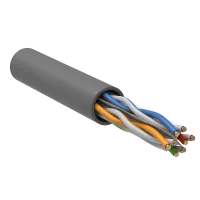 U/UTP, CAT 6, ZH нг(А)-HF, 4PR, 23AWG, INDOOR, SOLID, серый, 305 м, REXANT (01-0067). Кабель «витая пара» (LAN) для структурированных систем связи. Rexant