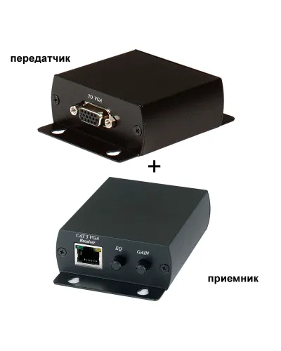 TTA111VGA. Комплект активный приемник + активный передатчик VGA-видеосигнала. SC&T в Рязани