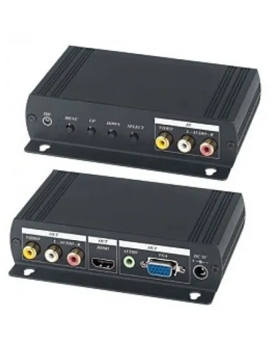 AD001HH. Преобразователь композитного видео и аудиосигналов в VGA и HDMI. SC&T в Рязани