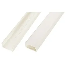 Короб 40х20х2000мм с перегородкой белый (040011S): Короб