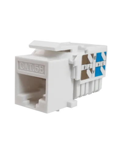 Модуль-вставка Keystone Кат5е, инстр.зад, белый UTP (10-0313): Вставка Keystone Jack RJ-45 в Рязани