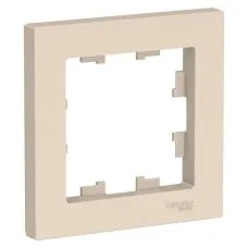 AtlasDesign рамка 1-местная, бежевый (ATN000201). Рамка. Systeme Electric