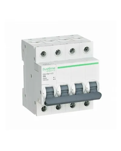 City9 Set 4P 6А 4.5kA С (C9F34406). Автоматический выключатель. Systeme Electric в Рязани