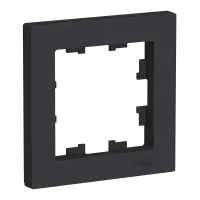 AtlasDesign рамка 1-постовая универсальная, карбон (ATN001001). Рамка универсальная. Systeme Electric