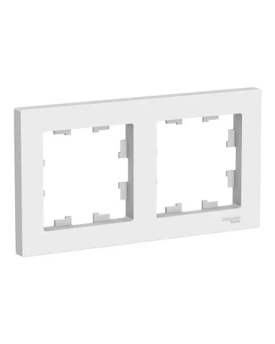 AtlasDesign рамка 2-местная универсальная, белый (ATN000102). Рамка. Systeme Electric в Рязани