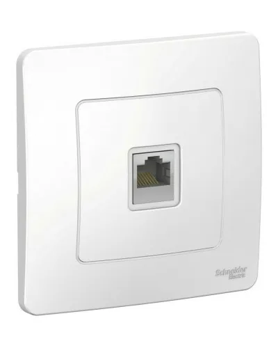 BLANCA розетка RJ45 1-местная, кат. 5Е, скрытой установки, белый (BLNIS045001). Розетка компьютерная. Systeme Electric в Рязани