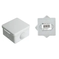 Коробка ОП 65х65х50мм, крышка, IP54, 4вх (SQ1401-0511). Распаячная коробка. TDM ЕLECTRIC