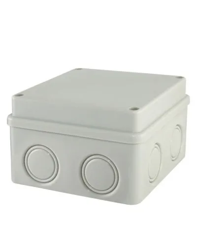 Коробка ОП 110х110х70мм, крышка на винтах, IP55, 8вх., без гермовводов (SQ1401-0814). Распаячная коробка. TDM ЕLECTRIC в Рязани