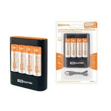 Зарядное устройство 36044Н (3600mA 4слота АА/ААА 4 кан.+4xAA2500 USB) (SQ1702-0101). Зарядное устройство. TDM ЕLECTRIC