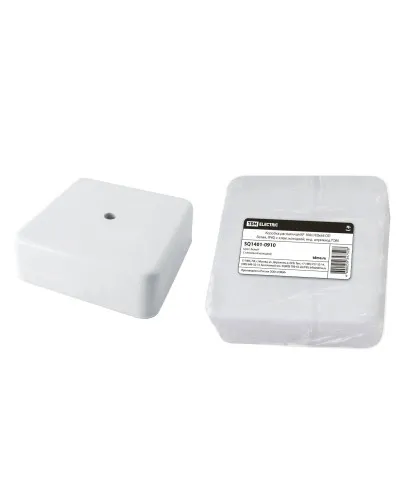 Коробка КР 100х100х44 ОП белая, IP40, с клеммной колодкой (SQ1401-0910). Распаячная коробка. TDM ЕLECTRIC в Рязани