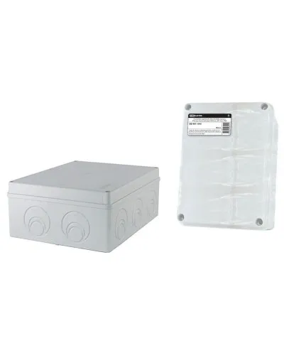 Коробка ОП 240х195х90мм, крышка, IP55, кабельные вводы d28-3шт, d37-2шт (SQ1401-1272). Распаячная коробка. TDM ЕLECTRIC в Рязани