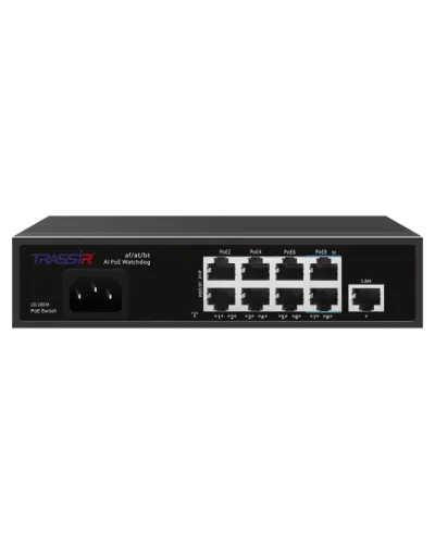 TR-NS1109-120-8PoE. Коммутатор с PoE. Trassir в Рязани