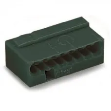 WAGO 243-208 Клемма MICRO 8-проводная темно-серая. Клемма для распределительных коробок. WAGO