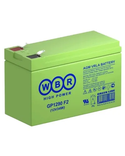 WBR GP1290 F2. Аккумулятор герметичный свинцово-кислотный. WBR в Рязани